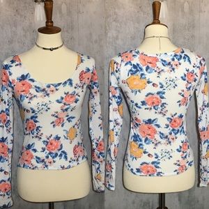 Miss Floral Sweater Shirt